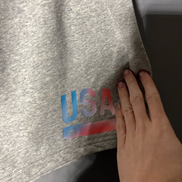 Adidas Grey Multi Sport USA Shorts Womens Size Large In 3X - Picture 4 of 6